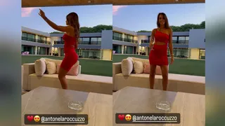 El baile de Antonela Roccuzzo que dejó encantado a Lionel Messi en Navidad