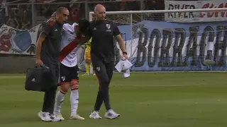 Matías Kranevitter sufrió una fractura en el amistoso entre River Plate y La Calera