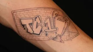 Thibaut Courtois se tatuó la Champions League ganada recientemente con Real Madrid