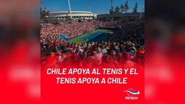 Fetech hizo llamado a asistentes a la Copa Davis a aportar para damnificados por los incendios