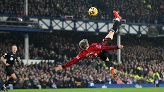 [VIDEO] Garnacho marcó extraordinario golazo de chilena a Everton