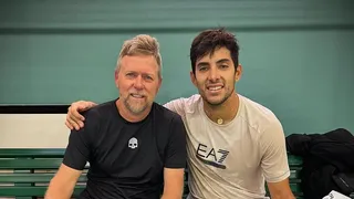 Andrés Schneiter volvió a ser el coach de Cristian Garin