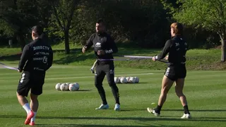 ¡Último entrenamiento de Colo Colo antes del duelo con River Plate por Copa Libertadores!