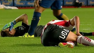 La criminal patada de Agustín Orión que le costó la expulsión en derrota de Boca