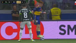 Valentín Barco imitó a Yeferson Soteldo en la semifinal de Boca y Palmeiras