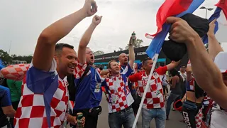 Croatas y franceses llenaron de alegría Moscú en la previa de la final de Rusia 2018