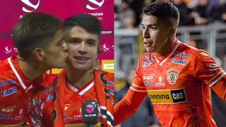 Jugador de Cobreloa recibió “ataque de besos” de sus compañeros en una entrevista
