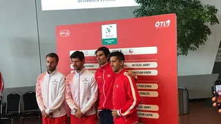 Así fue el sorteo de la serie de Copa Davis entre Austria y Chile
