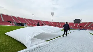 Así está la cancha del Estadio Nacional para el clásico universitario