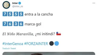 “De pleiesteishon”: Inter celebró el regreso al gol de Alexis con “chilenismos”