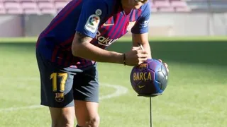 Jeison Murillo fue presentado en el Camp Nou como refuerzo de Barcelona