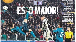 Cristiano Ronaldo se robó las portadas de la prensa europea