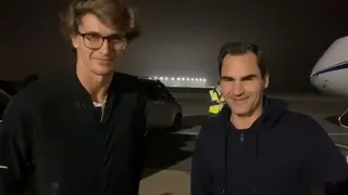 Roger Federer y Alexander Zverev llegaron a Argentina para exhibiciones en Sudamérica