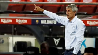 Quique Setién: Estoy bastante contento con el juego de Barcelona, no me siento discutido
