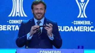El lúdico momento que protagonizó Alejandro Domínguez en el sorteo de la Conmebol