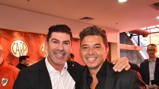 Marcelo Salas fue invitado de lujo en la inauguración de la estatua de Marcelo Gallardo