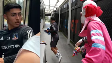 ¡Tremendo susto de Jordhy Thompson! Colo Colo tuvo dos visitas especiales por Halloween