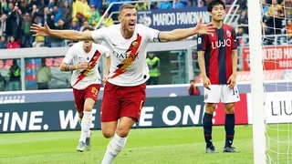 AS Roma derrotó a Bologna de Gary Medel con un tanto de Edin Dzeko en los descuentos