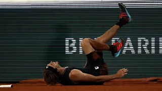 Zverev regresó a las pistas tras su grave lesión de tobillo