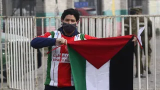 Entusiastas hinchas de Palestino llegaron a ver el partido ante Curicó Unido