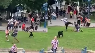 Terrible: Barristas de Colo Colo agredieron a una persona con la camiseta de Boca Juniors