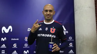 La presentación de Marcos Riquelme como refuerzo de Universidad de Chile