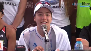 Macarena Salazar: No me esperaba estar en el podio, por eso estoy muy feliz