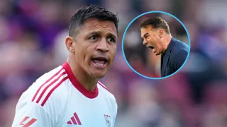 Los acusa de tener miedo: DT de Sevilla dispara con todo contra Alexis Sánchez y sus compañeros