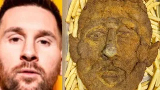 Delirante: Restaurante argentino preparó una milanesa con el rostro de Lionel Messi