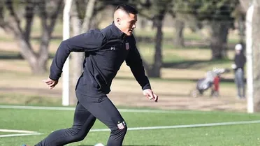 Juan Fuentes vivió su primera práctica en Estudiantes de La Plata