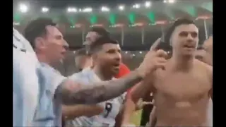 Messi impidió que De Paul cantara contra los brasileños y se ganó aplausos