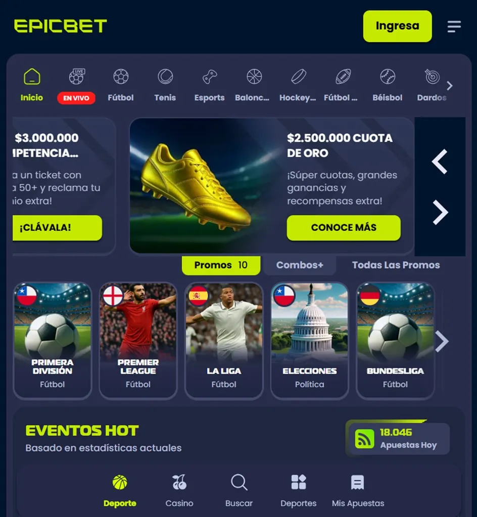 Epicbet Chile-Apuestas deportivas