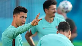 Cristiano Ronaldo lideró la práctica de Portugal de cara al duelo clave contra Francia en la Euro 2020