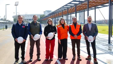 La inspección del ministro Jaime Pizarro al Parque Estadio Nacional con miras a Santiago 2023