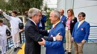 Presidente del Comité Olímpico Internacional visitó el CEO