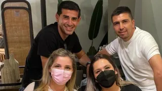 Idolos de Colo Colo: Gonzalo Fierro y Julio Barroso se reencontraron