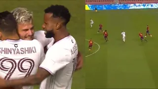 Diego Rubio sorprendió con un golazo desde fuera del área ante Real Salt Lake