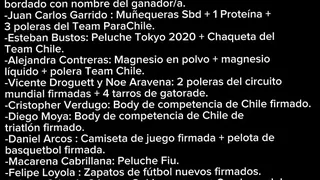 Deportistas chilenos rifarán indumentaria que utilizaron en Santiago 2023 en favor de afectados por incendios