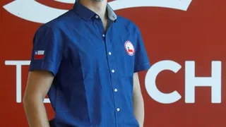 Clemente Seguel lució la ropa oficial que usará el Team Chile en el desfile de los Juegos Olímpicos