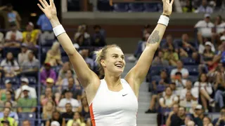 Aryna Sabalenka celebró con todo su clasificación a cuartos de final en el US Open