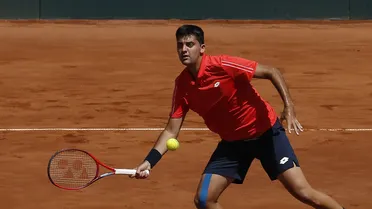 Tomás Barrios sufrió dura caída en la primera ronda del Challenger de Antofagasta