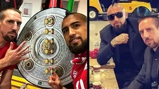 El emotivo adiós de Ribery a Arturo Vidal: Estoy muy orgulloso de haber jugado a tu lado