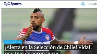 Las portadas de la prensa internacional por el Covid-19 de Arturo Vidal