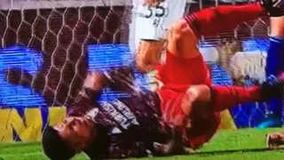 Enzo Pérez sufrió escalofriante lesión en partido de River Plate con Platense