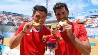 Los primos Grimalt celebraron con su medalla de oro en los Juegos Odesur en Asunción