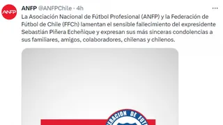 Los mensajes de pesar del mundo del fútbol por el fallecimiento de Sebastián Piñera