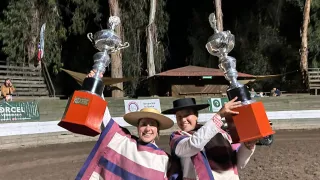 Josefina Easton y Josefina Lepez conquistaron el XIV Campeonato Nacional de Rodeo Femenino