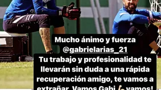 Claudio Bravo le mandó un mensaje de apoyo al lesionado Gabriel Arias: “Te vamos a extrañar”