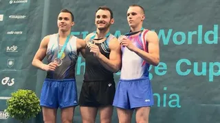 Tomás González obtuvo medalla de oro en suelo en el World Challenge de Eslovenia