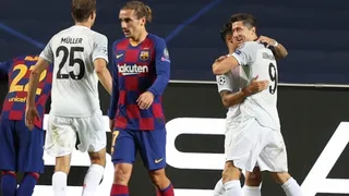 Robert Lewandoski también se matriculó en la goleada de Bayern Munich sobre Barcelona